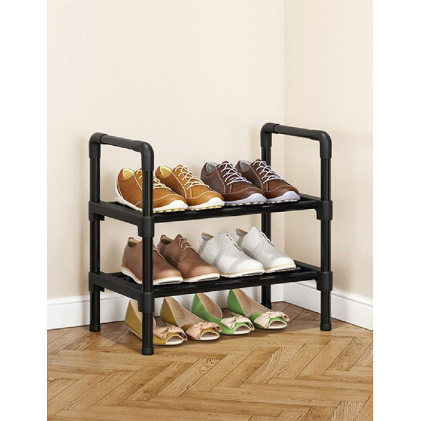 Rebrilliant 4 Pair Shoe Rack Wayfair Canada   4 Pair Shoe Rack 